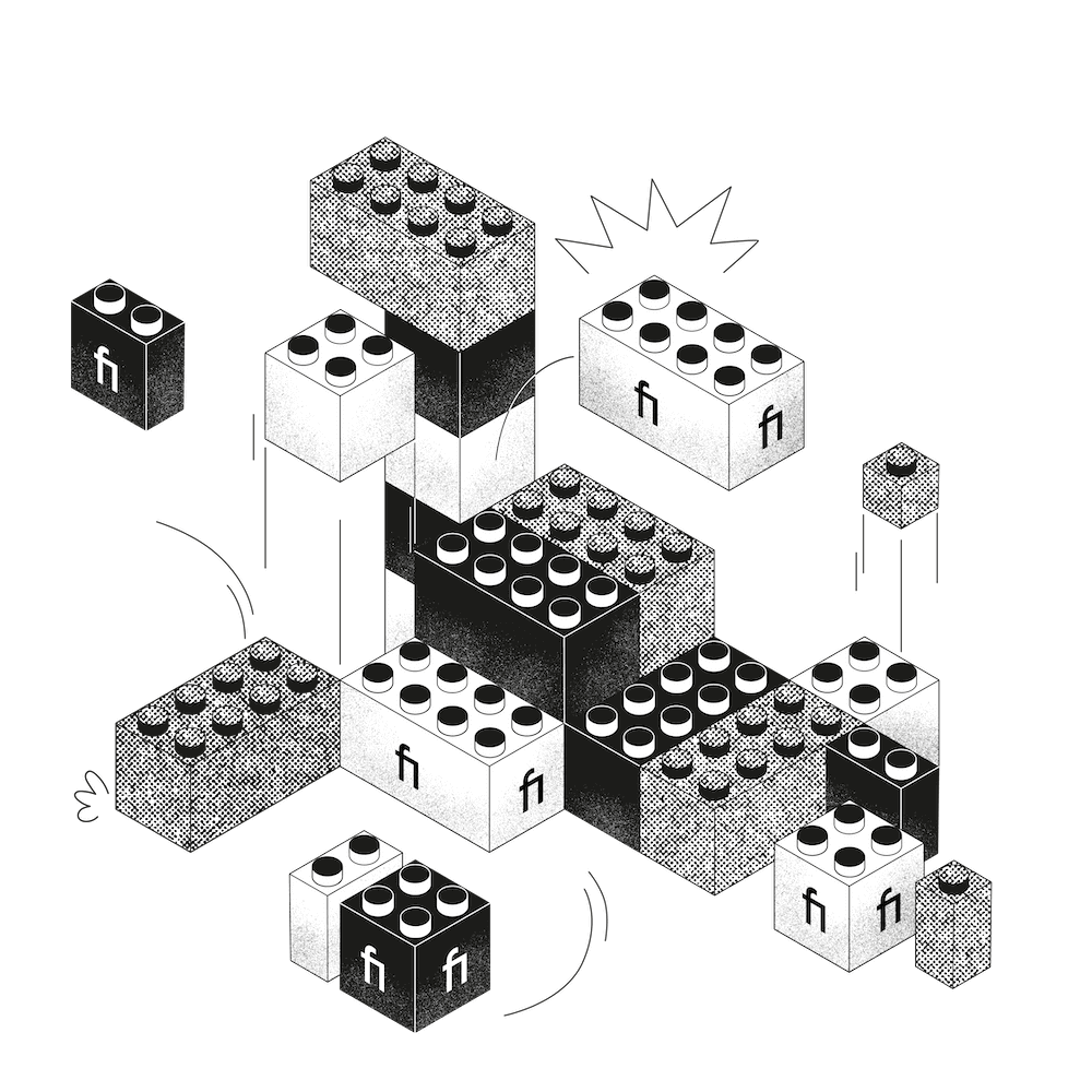 Illustration of lego blocks